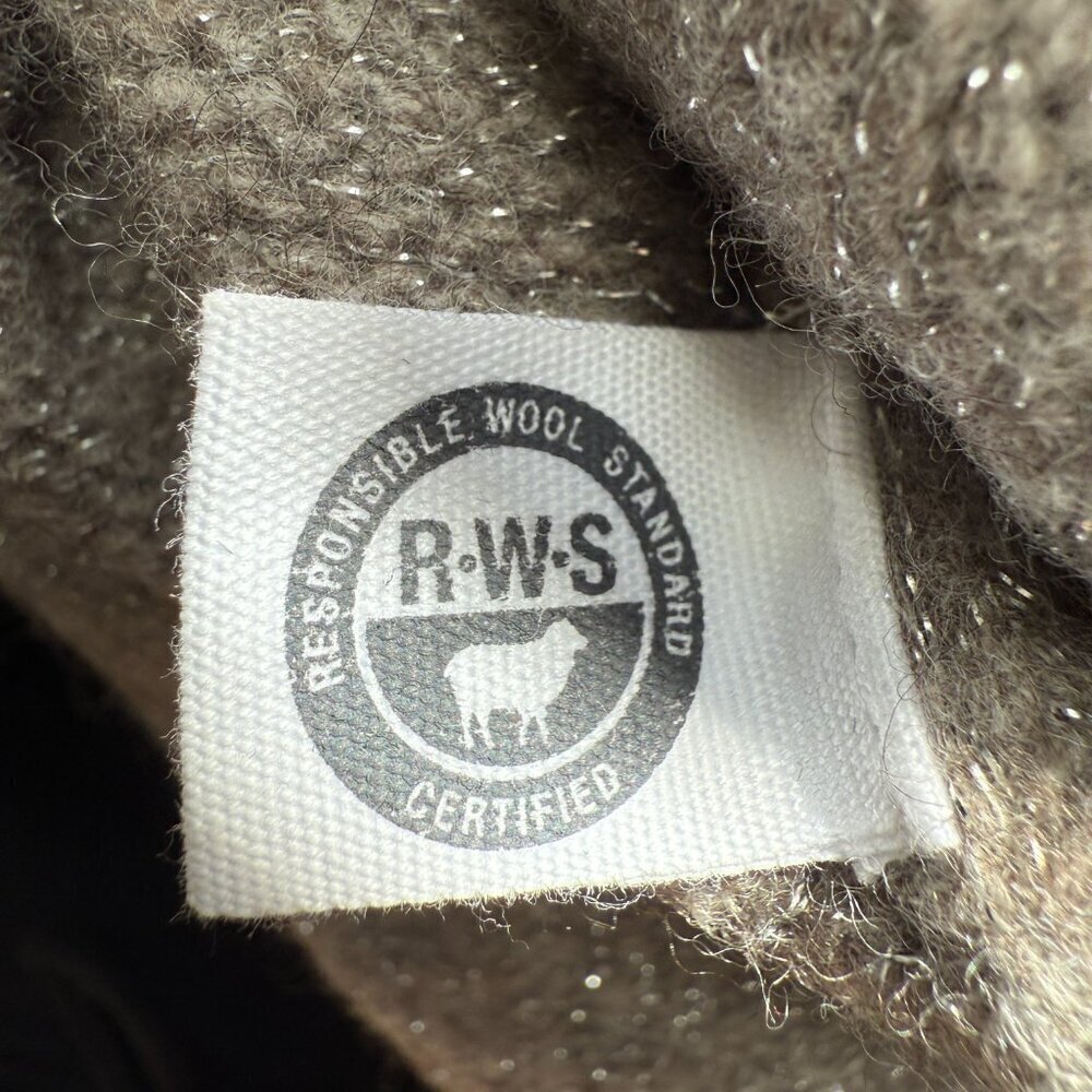 All Saints Wool Turtleneck Sweater Pullover Women's Small Gray Silver Soft NWOT - Picture 13 of 13